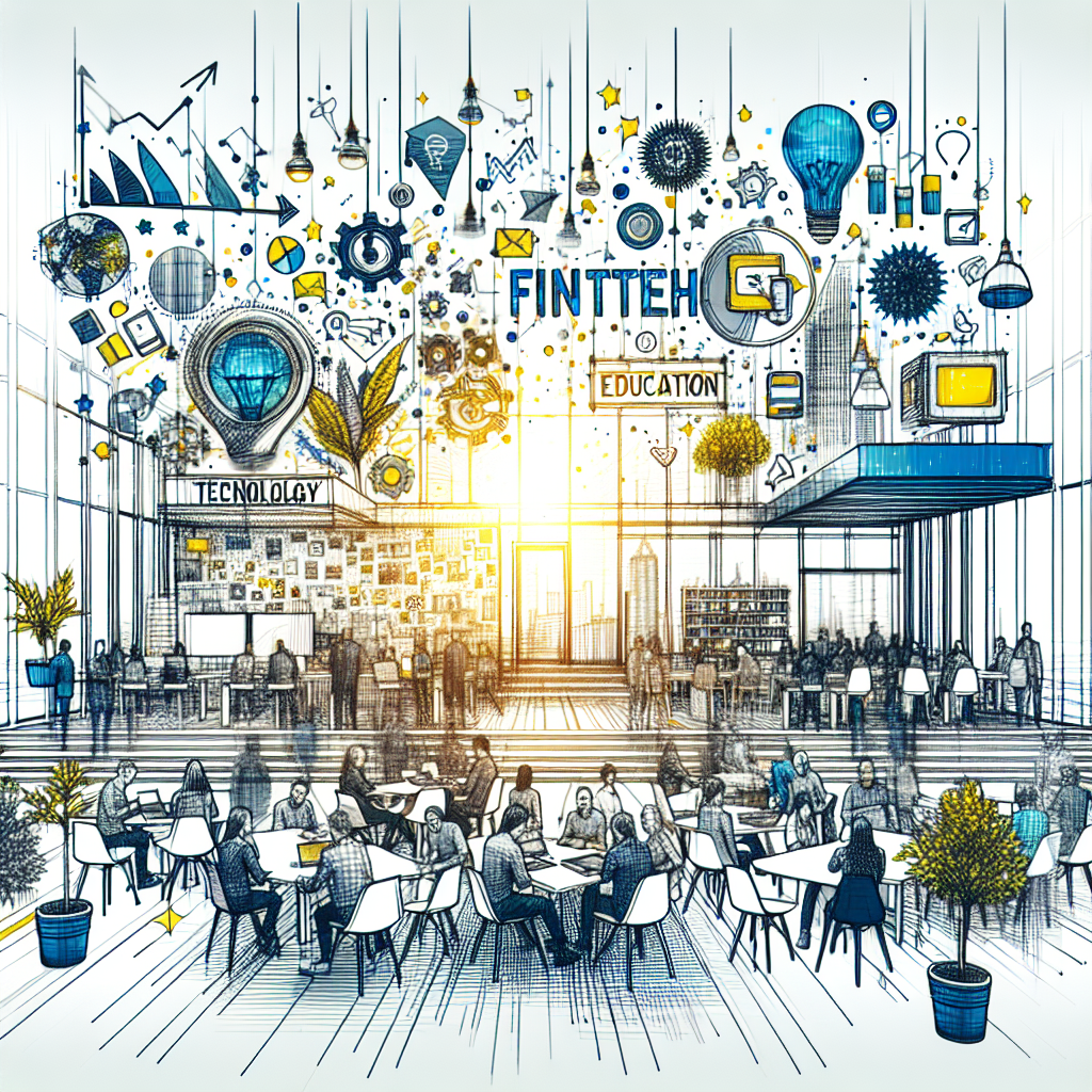 Startup around Fintech and Education created with AI